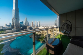 Exquisite Retreat 3BR Full Burj Khalifa & Fountain View - 18AB02